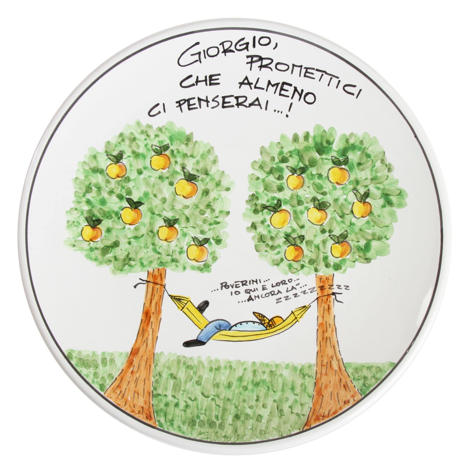 piatto-disegno-personalizzato-simpatico-ceramica-pensionamento-idea-regalo