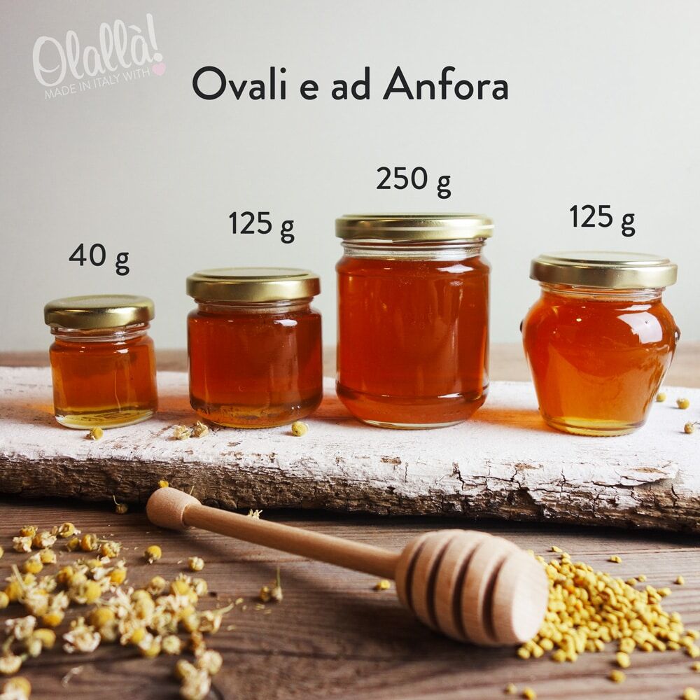 Vasetti di Miele Shabby da 125 gr con Etichetta Vintage Personalizzata Coprivasetto in Juta e Rafia Naturale - Idea Bomboniera per Matrimonio - immagine 10