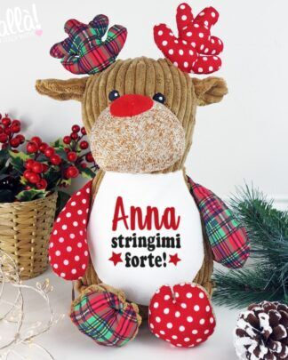 Peluche Renna di Natale Stringimi