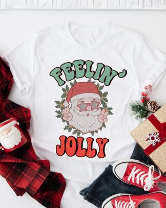 Maglietta Natalizia Feeling Jolly