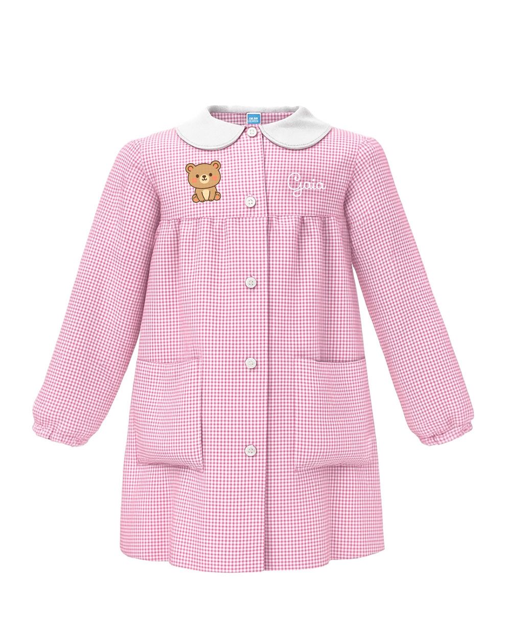 grembiule-bambina-scuola-personalizzato-siggi-quadretti-rosa