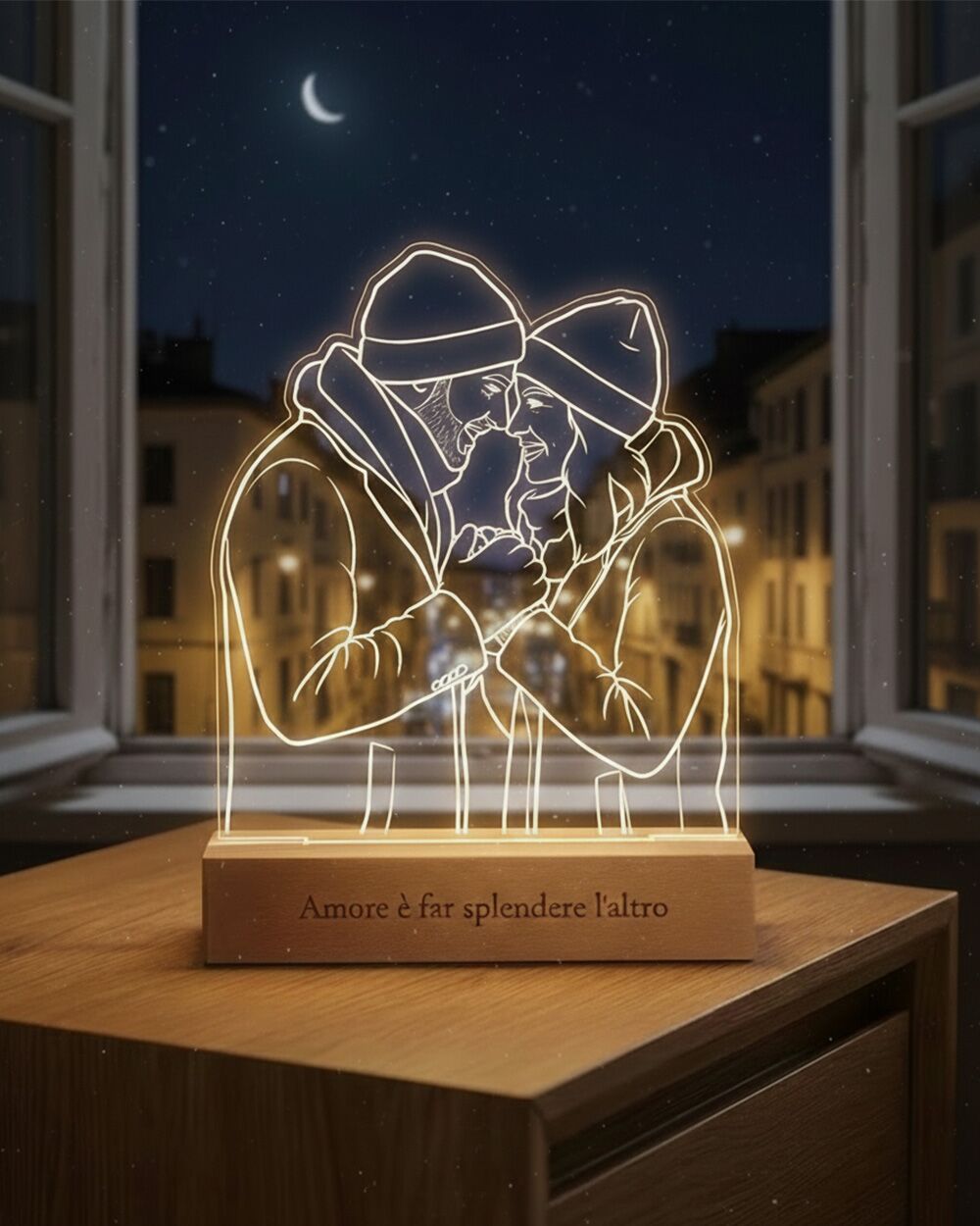 Lampada-led-illustrazione-lineart-regalo-san-valentino-anniversario