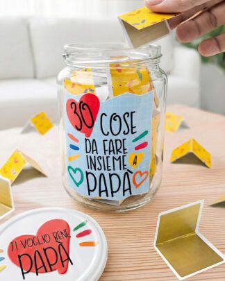 Barattolo "30 Cose da Fare Insieme a Papà" Gratta e Vinci - Regalo Festa del Papà