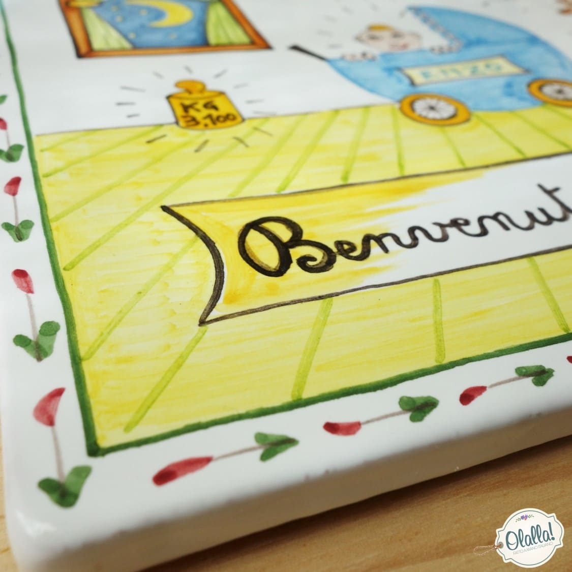 Piastrella Nascita Personalizzata 4