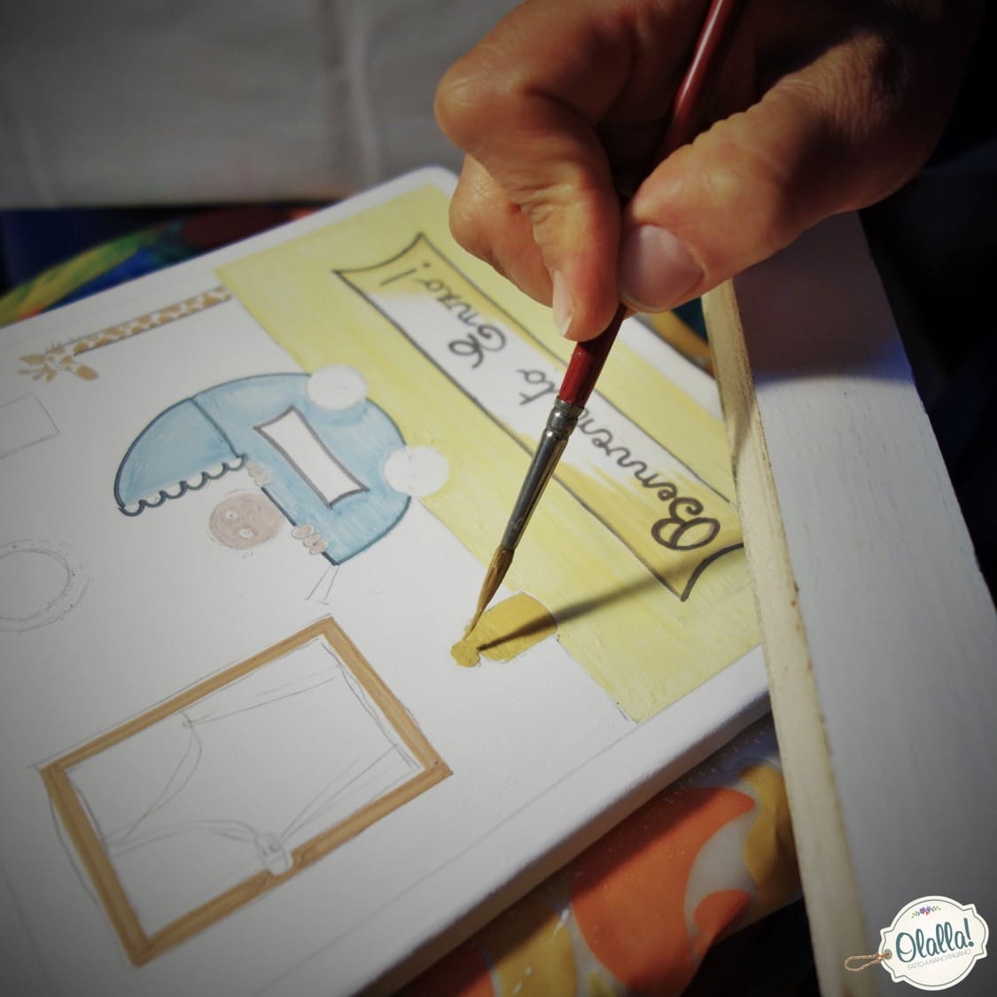 Targa Ceramica Dipinta Mano