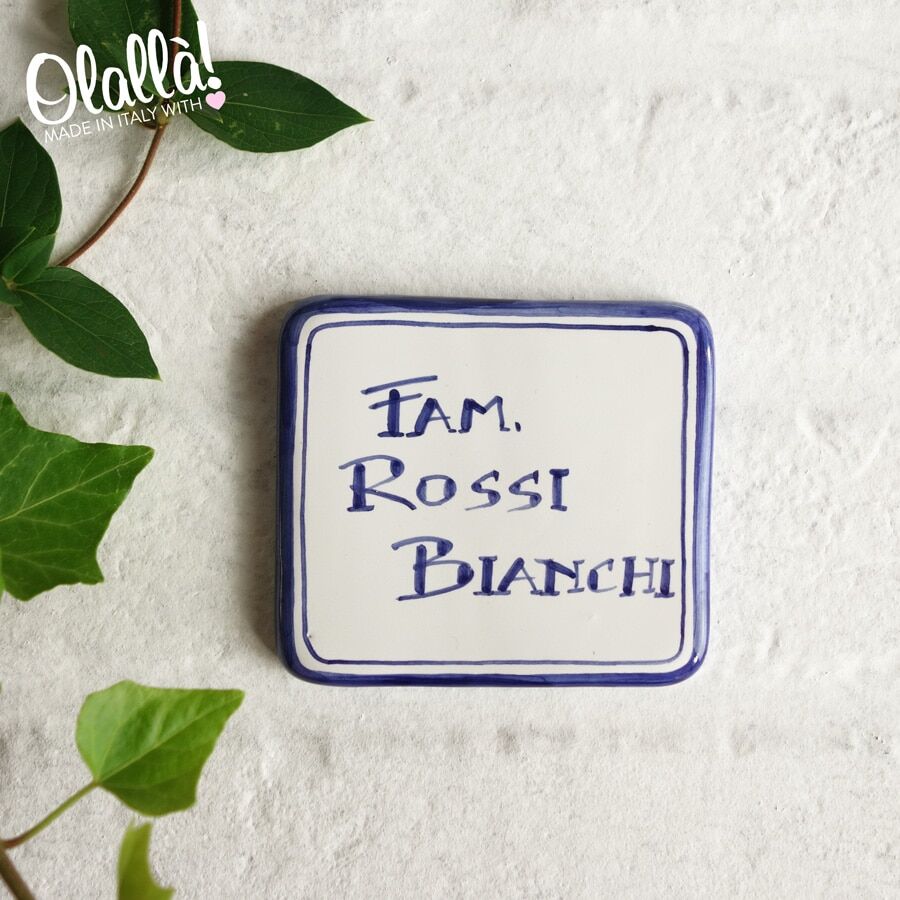 targa-nome-famiglia-quadrata