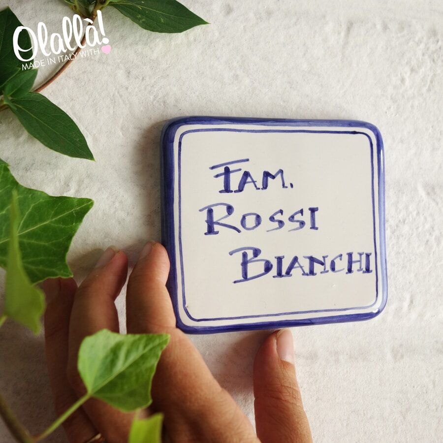 targa-nome-famiglia-quadrata