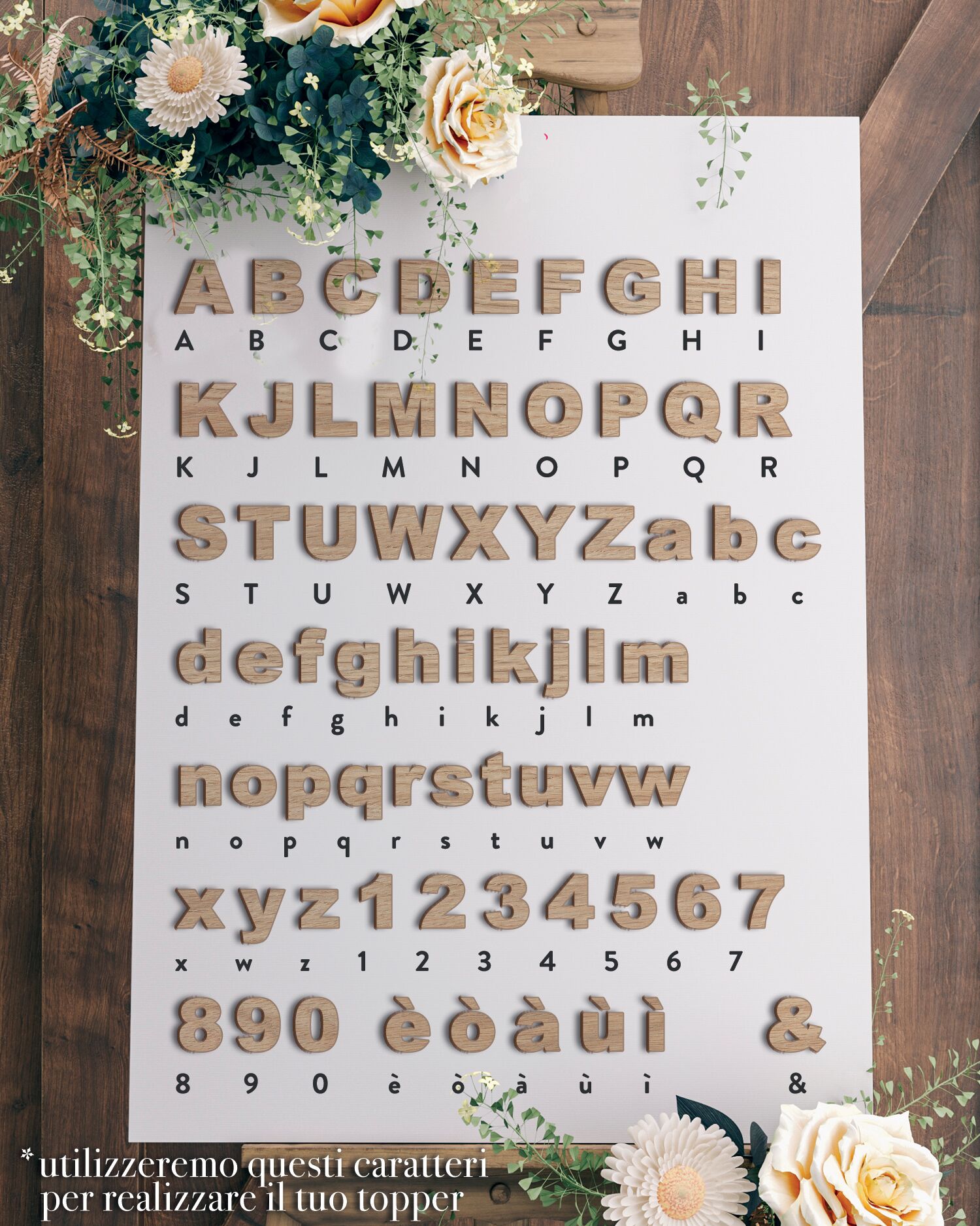 Caratteri Cake Toppers Legenda Arial Black