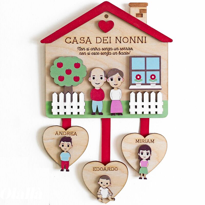 Casetta Nonni Personalizzata Appendere