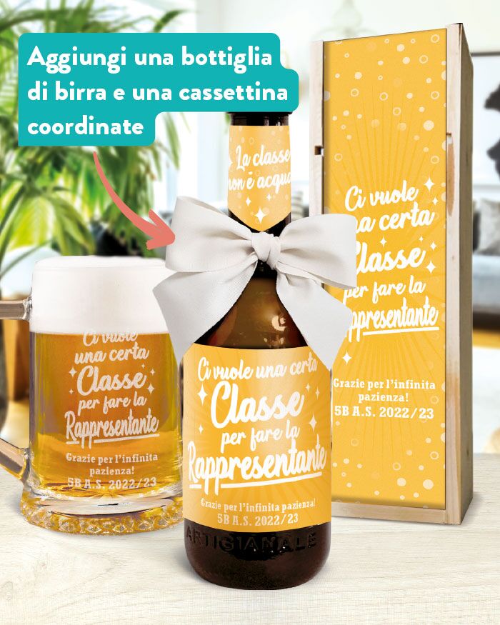 Boccale Birra Regalo Personalizzato Rappresentante Di Classe06