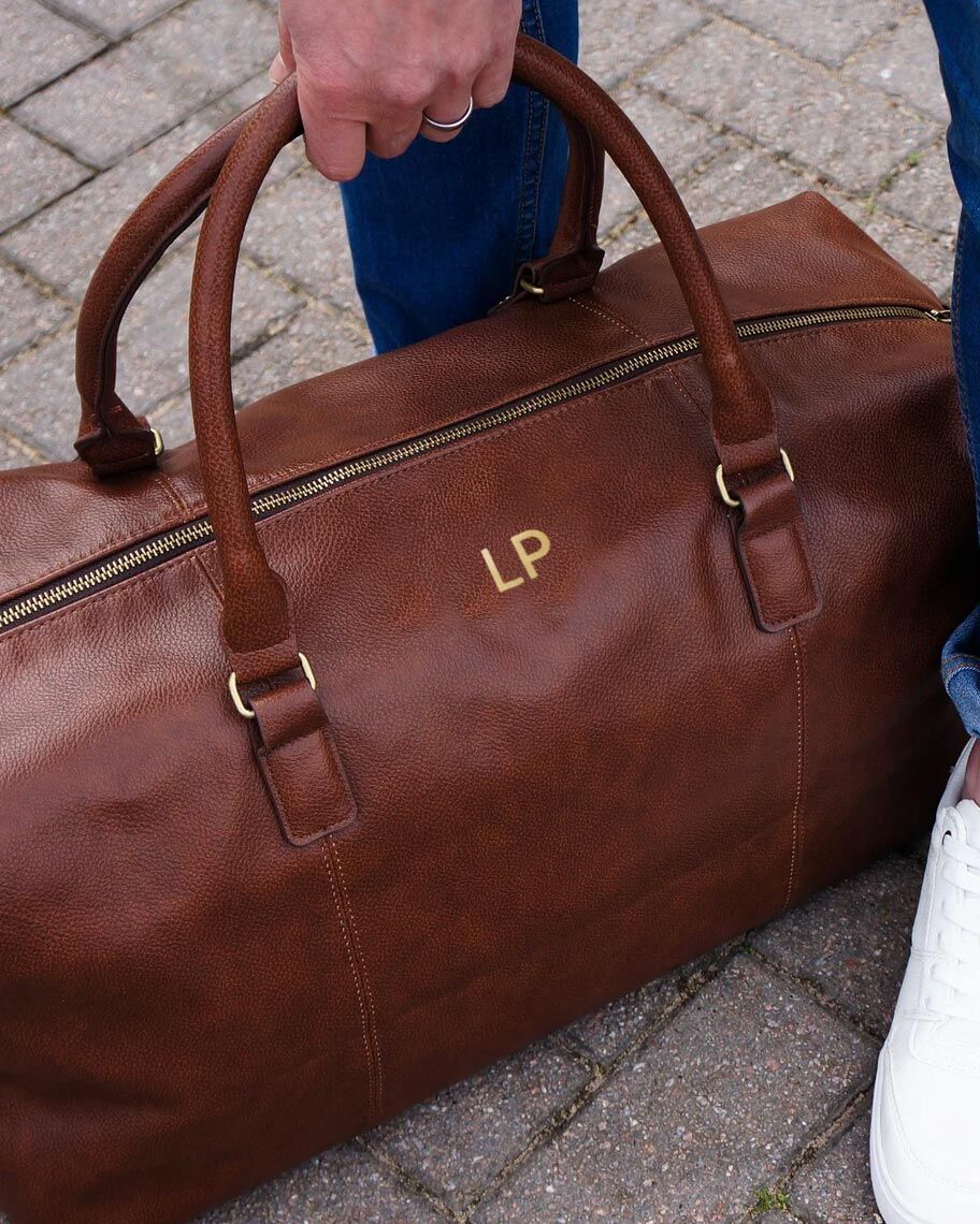 BORSONE PELLE ECOPELLE PERSONALIZZATO INIZIALI3