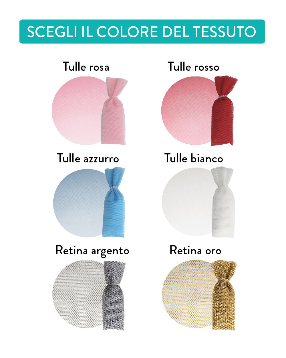 Colori Leggenda Tulle Olalla Bomboniere