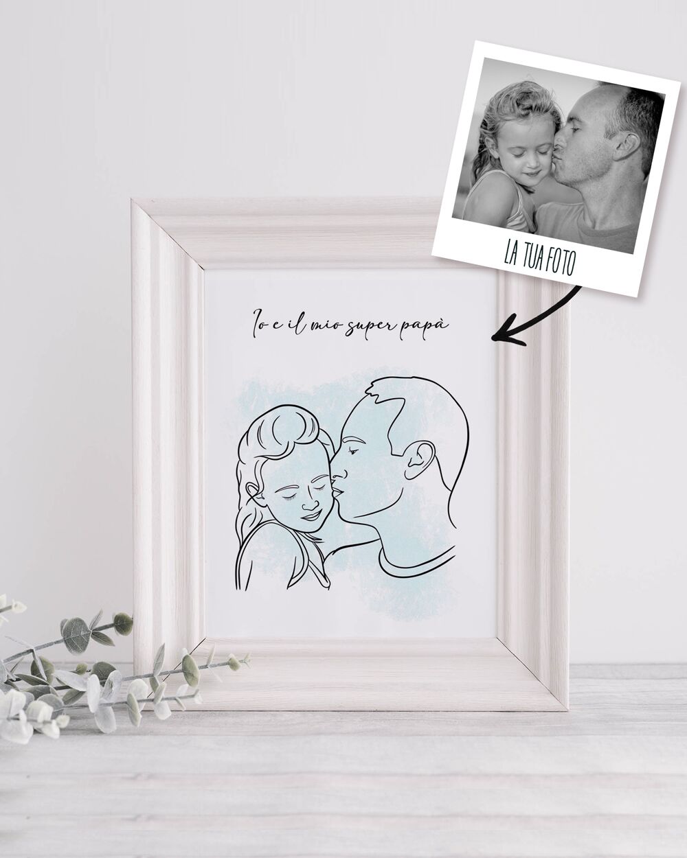 lineart-illustrazione-papa-regalo