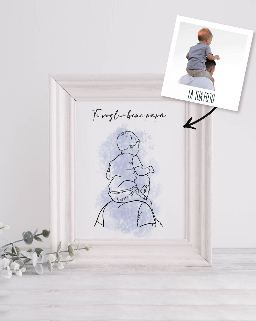 lineart-illustrazione-papa-regalo