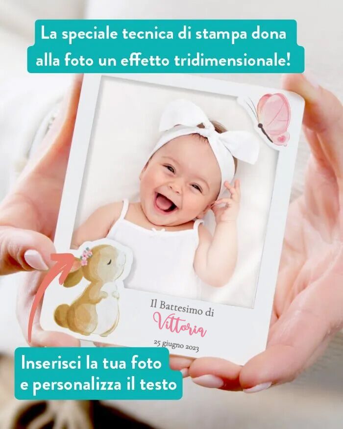 Bomboniera Regalo Nascita Personalizato Magnete Foto Battesimo03