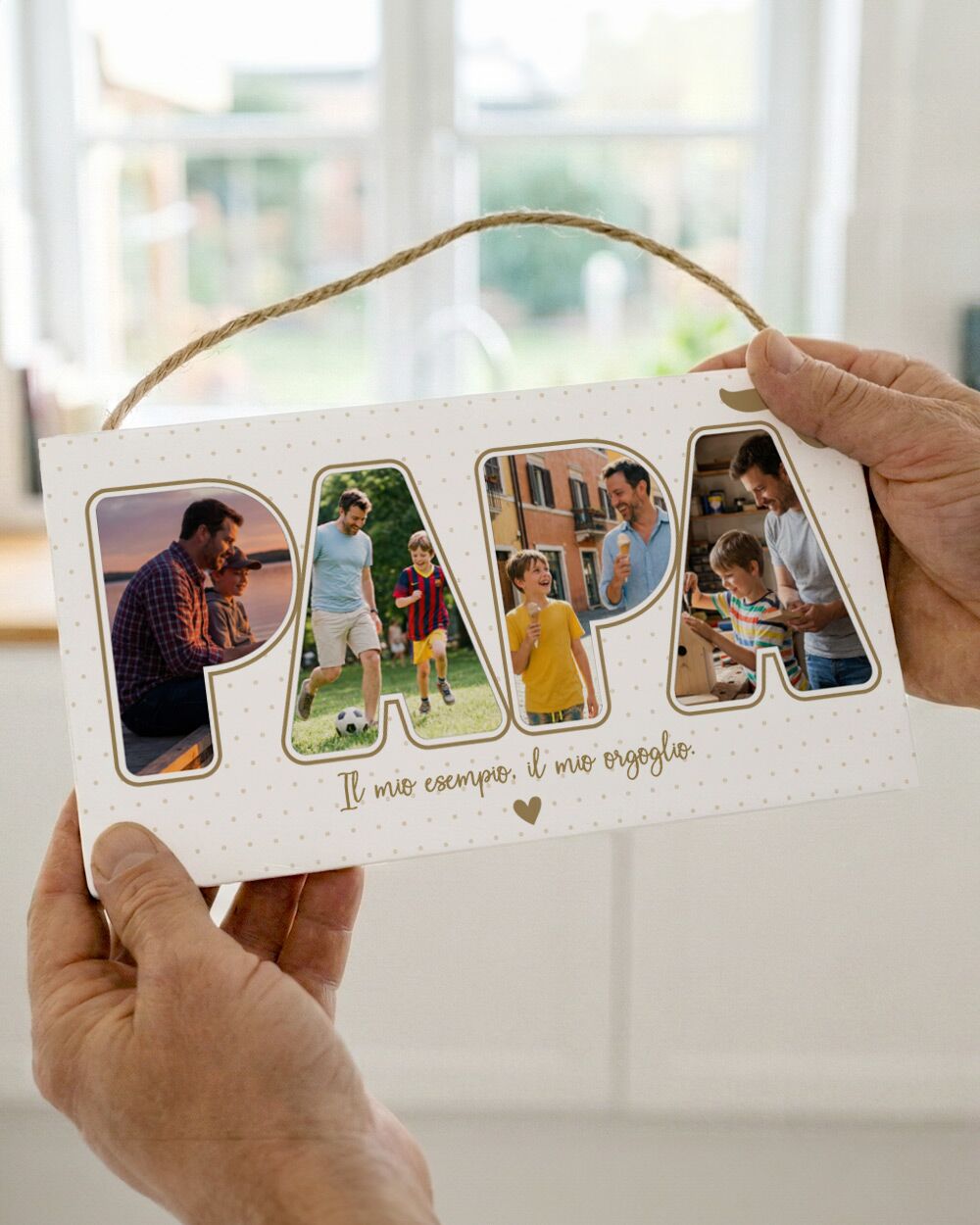 Targhetta Personalizzata Foto Dedica Regalo Festa Papa Compleanno17