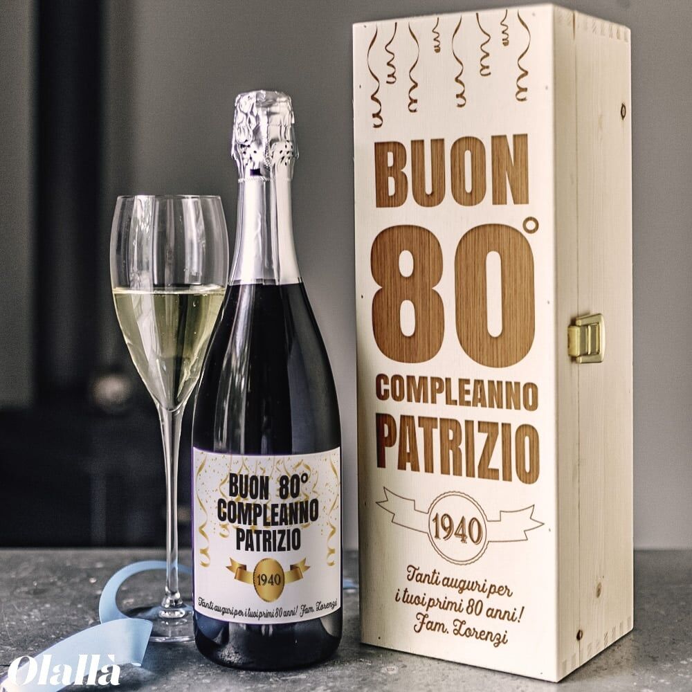 Cassettina Regalo Personalizzata Compleanno Anni Vino