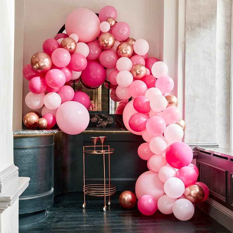 Palloncini Arco Rosa Decorazione Party 1