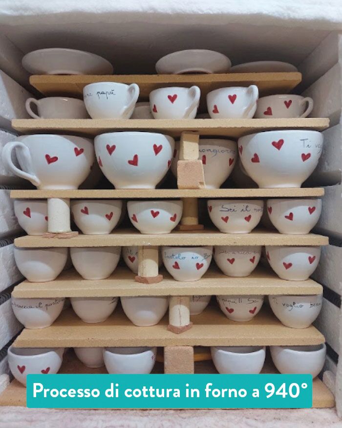 Tazzina Ceramica Personalizzata Idea Regalo Artigianale