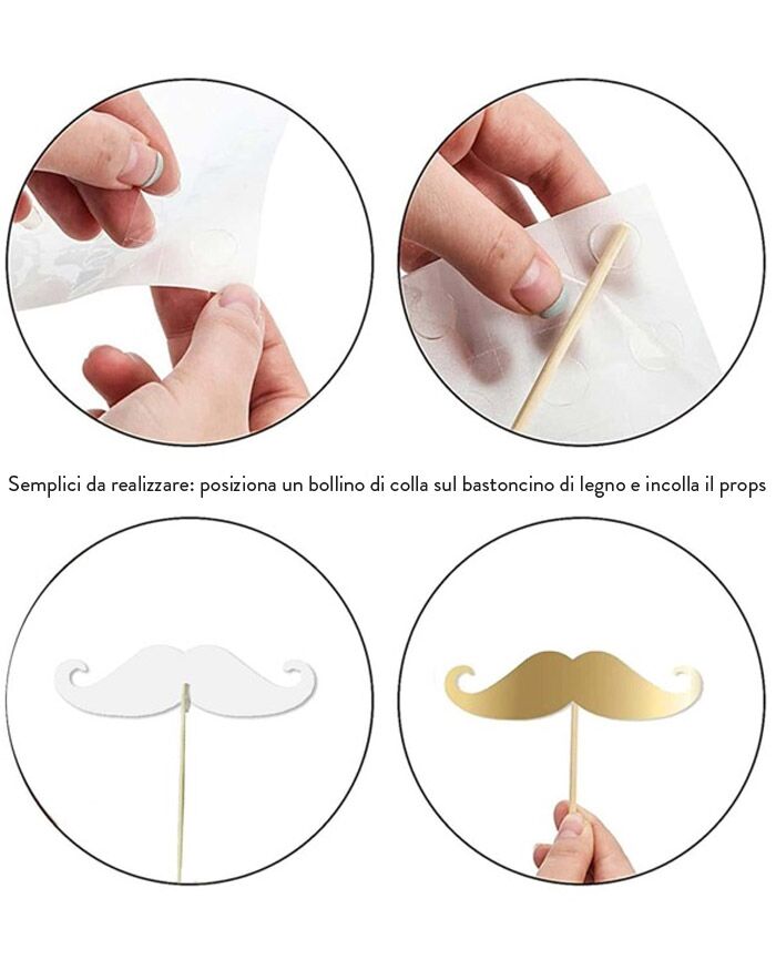 Accessori Divertente Foto Props Addio Nubilato Matrimonio Wedding Photobooth Amiche Fiori 04