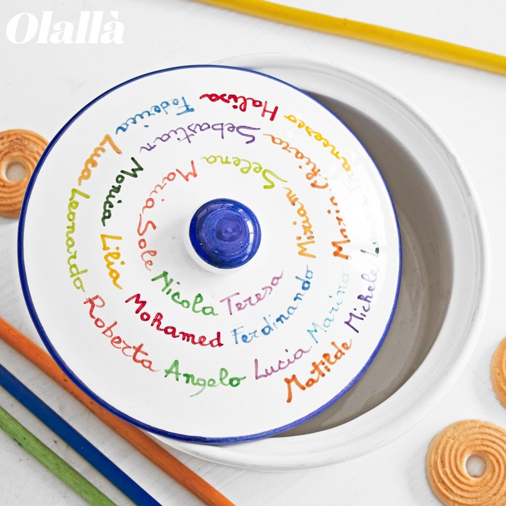 Biscottiera in Ceramica Personalizzata - Idea Regalo per Maestra o Insegnante - immagine 4