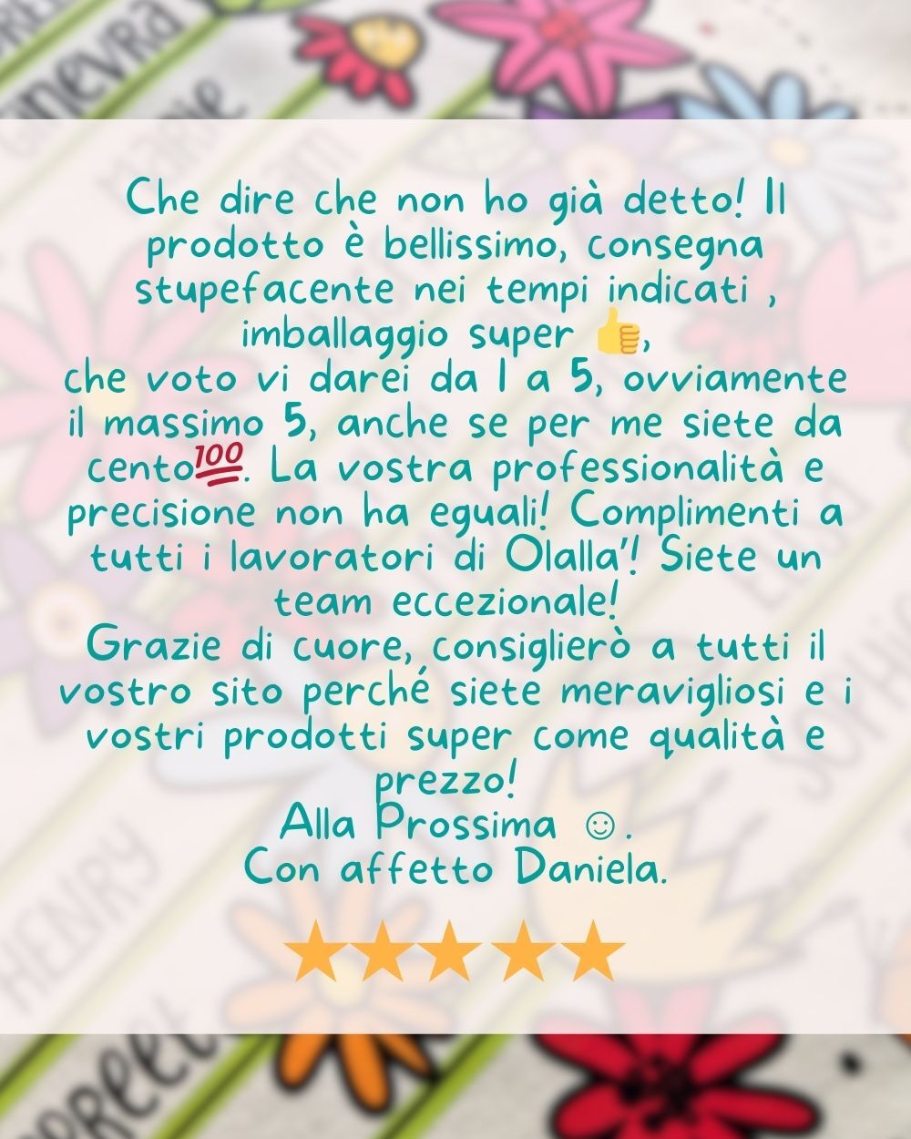 Borsa Personalizzabile con Fiori, Nomi Alunni e Dedica - Idea Regalo Originale Maestre, Regalo di Classe Fine Anno Scolastico - immagine 13