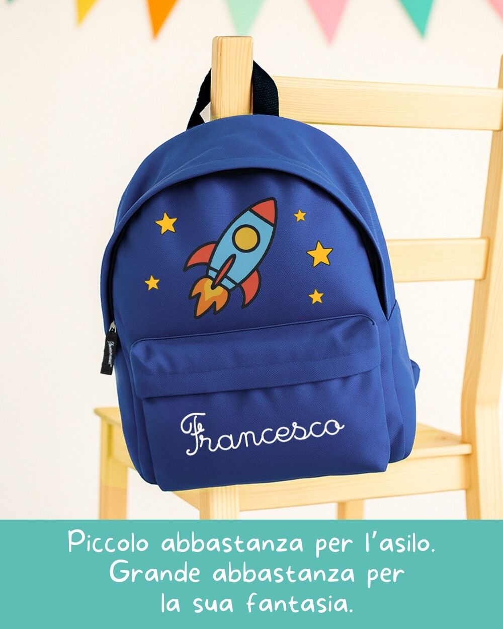 Zainetto Asilo Personalizzato con Nome e Personaggio - Zaino Scuola Materna per Bambini - Zainetto Sport Personalizzato - immagine 12
