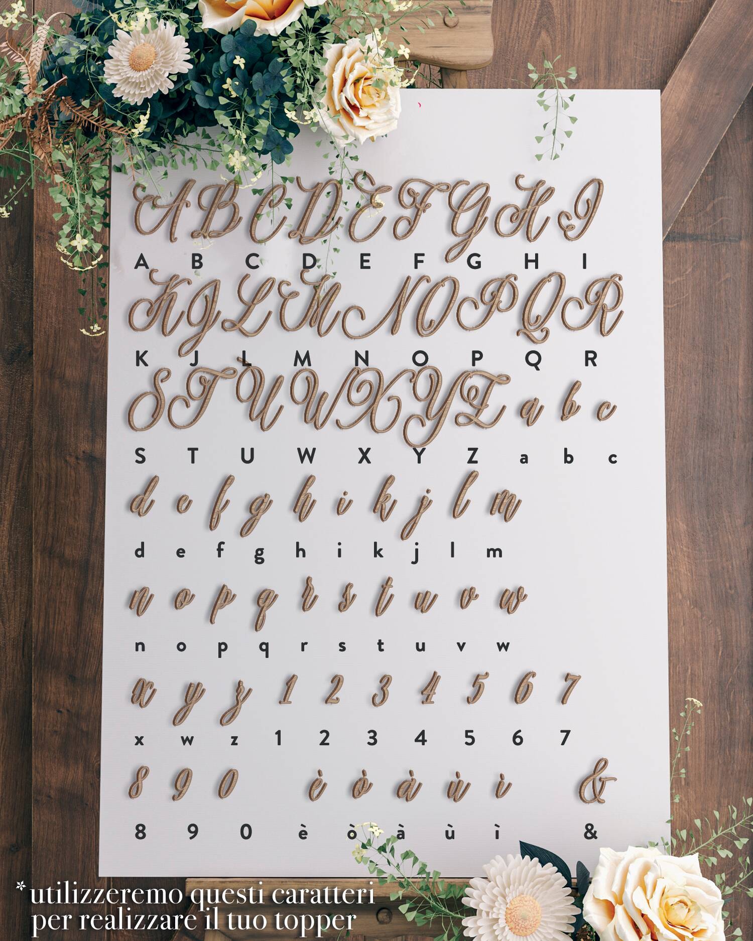 Caratteri Cake Toppers Legenda Amelia