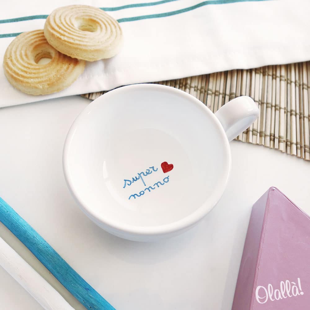 Tazzina Caffe Personalizzata Regalo Nonni