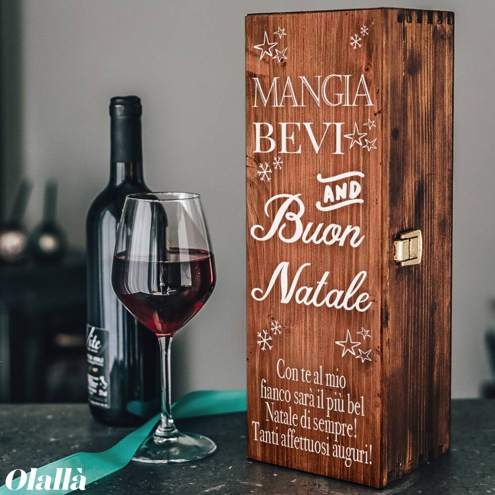 CASSETTINA VINO NATALE PERSONALIZZATO AMICI REGALO 4