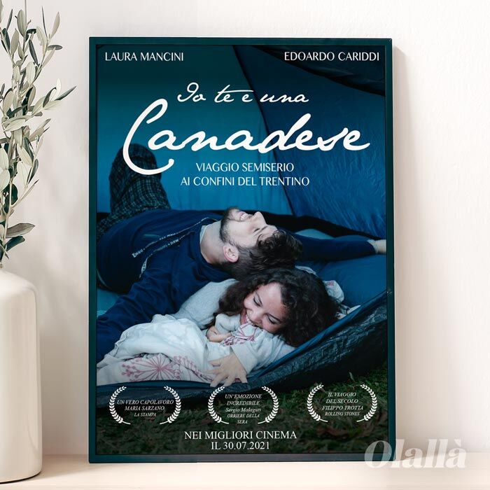 Locandina Foto Film Testo Personalizzato
