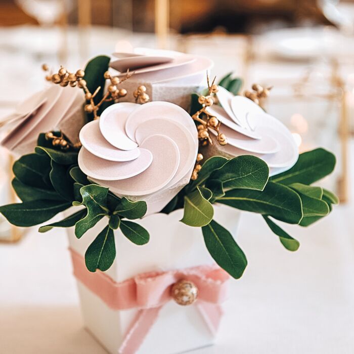 Coni Gelato Porta Confetti Rosa 2