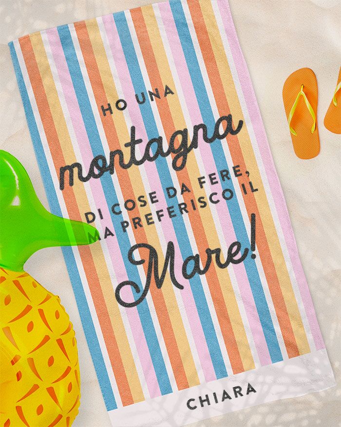 Telo Mare Asciugamano Personalizzato Regalo08