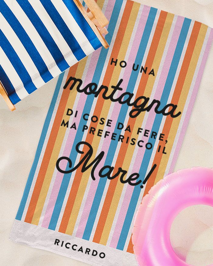 Telo Mare Asciugamano Personalizzato Regalo09