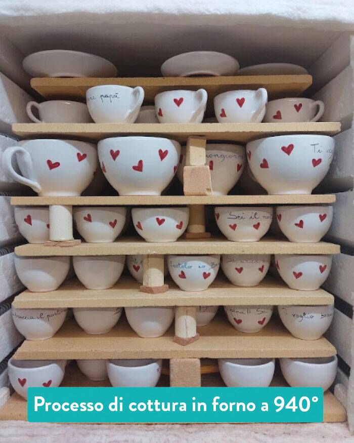 Tazzina Ceramica Personalizzata Idea Regalo Artigianale