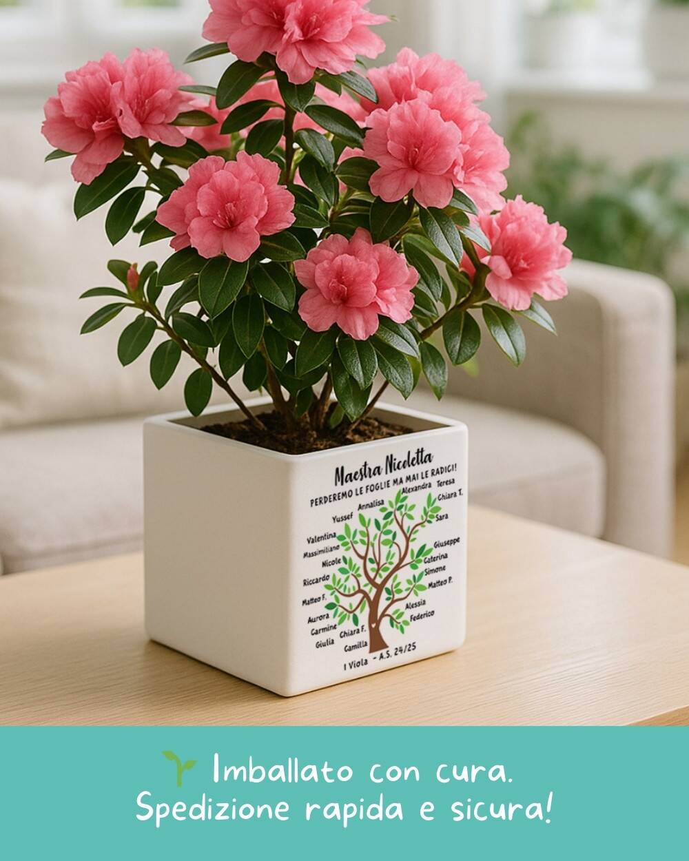 Vaso Maestre Albero Della Vita Olalla Regalo Personalizzato Fine Anno 15