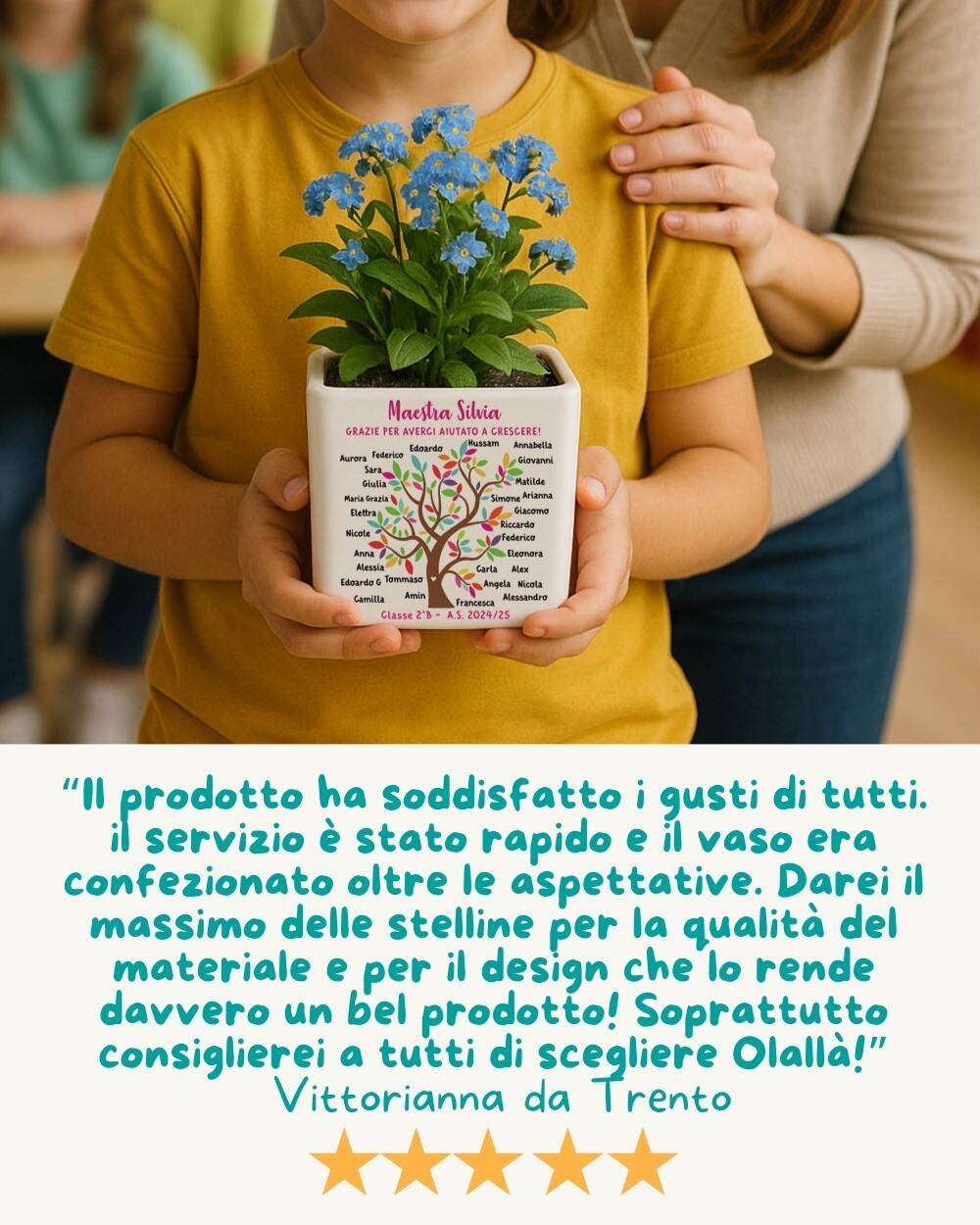 Vaso Maestre Albero Della Vita Olalla Regalo Personalizzato Fine Anno 8