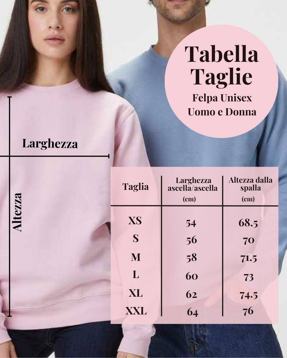 taglie-felpa-unisex