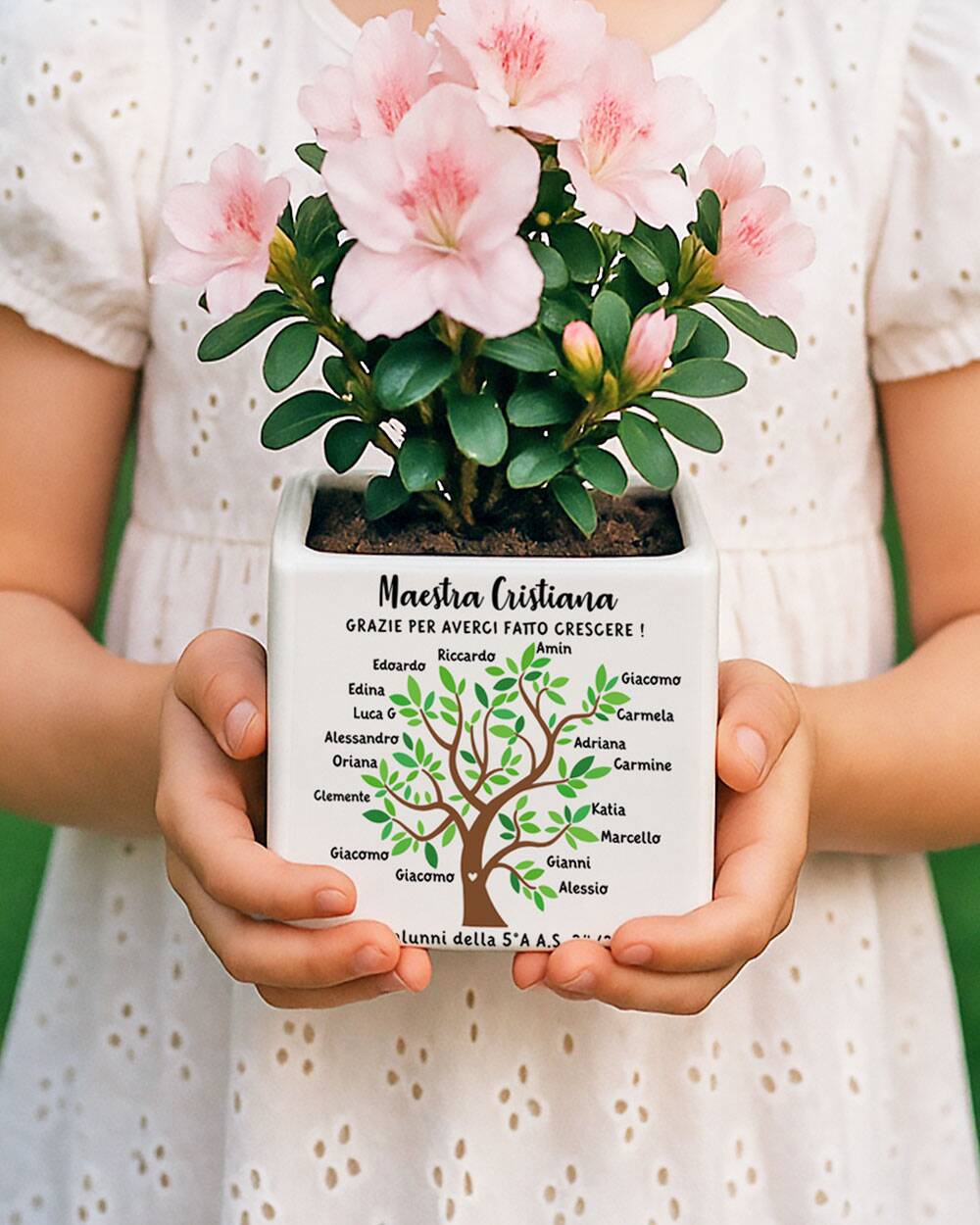 Vaso Albero Della Vita Regalo Maestre Personalizzato Olalla252254633