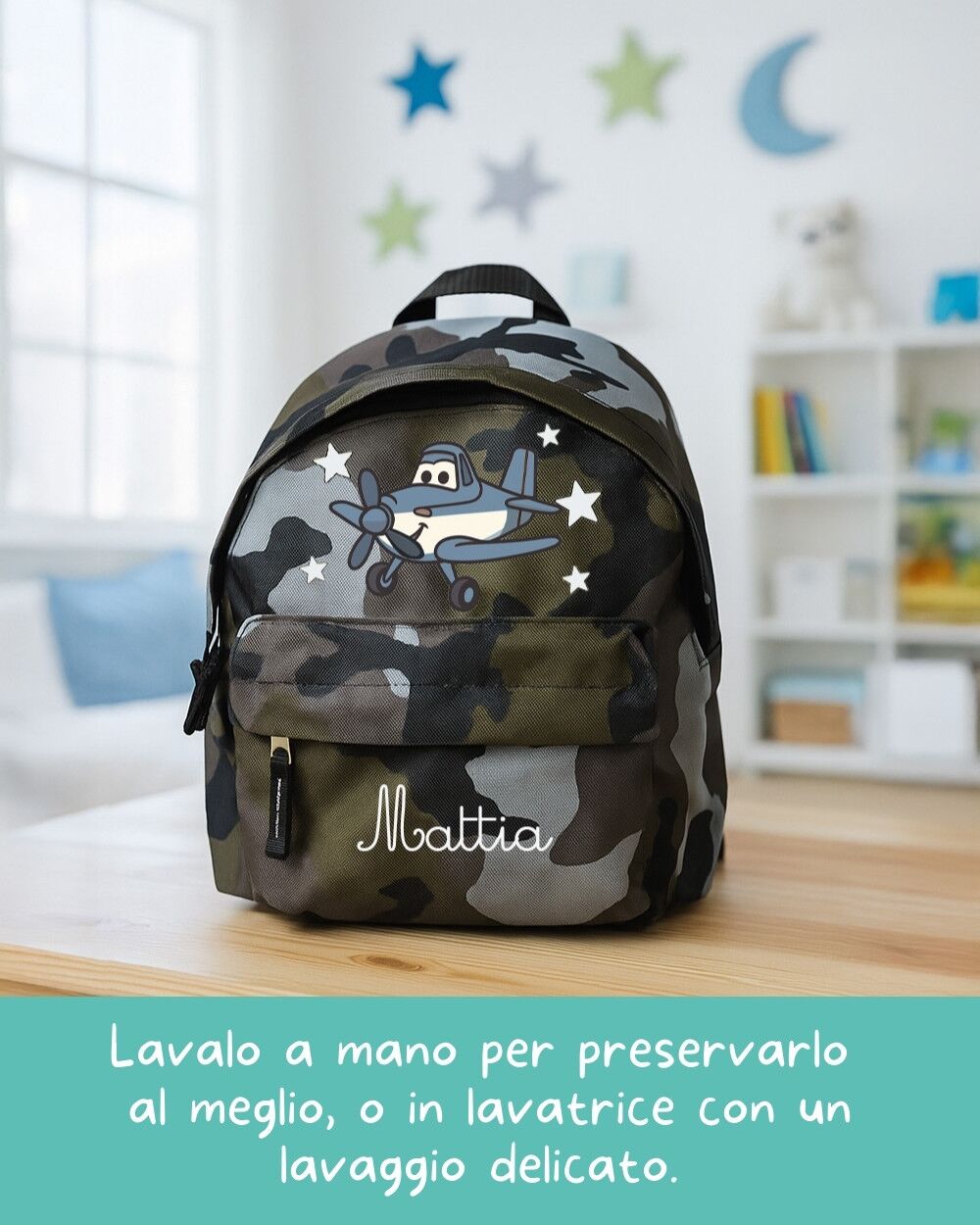 Zainetto Asilo Personalizzato Olalla Animali Personaggi Nome 13