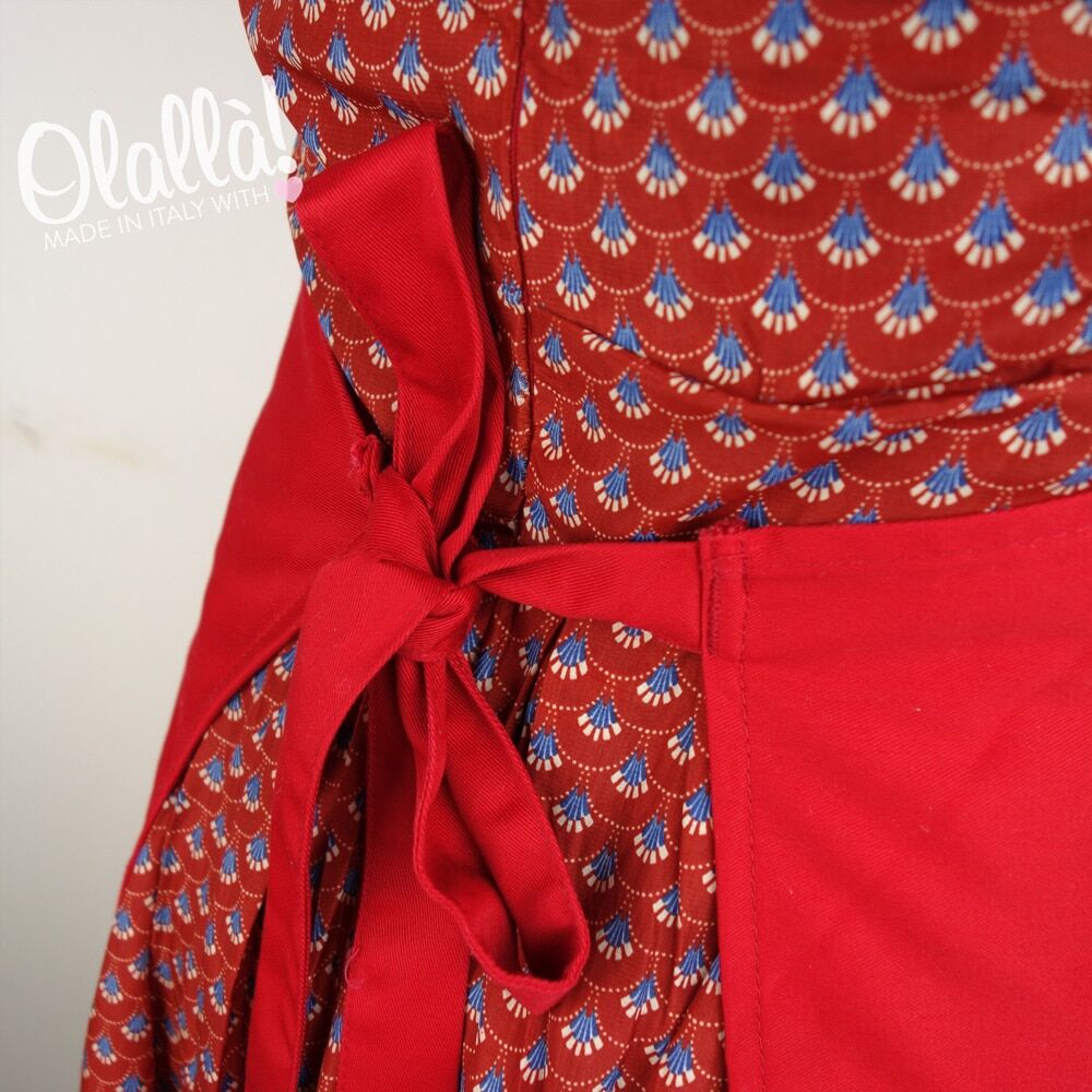 Grembiule Rosso Personalizzato Retro 1