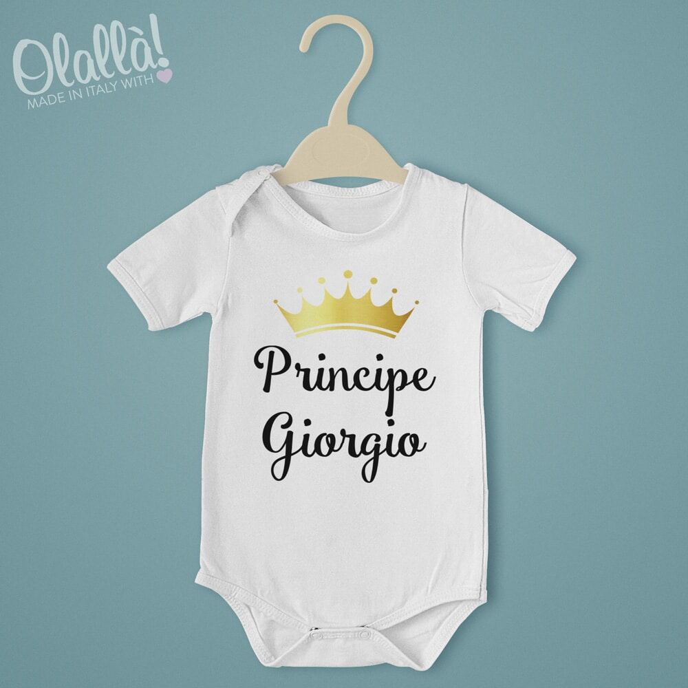 Body Neonato Personalizzato Principe Principessa4
