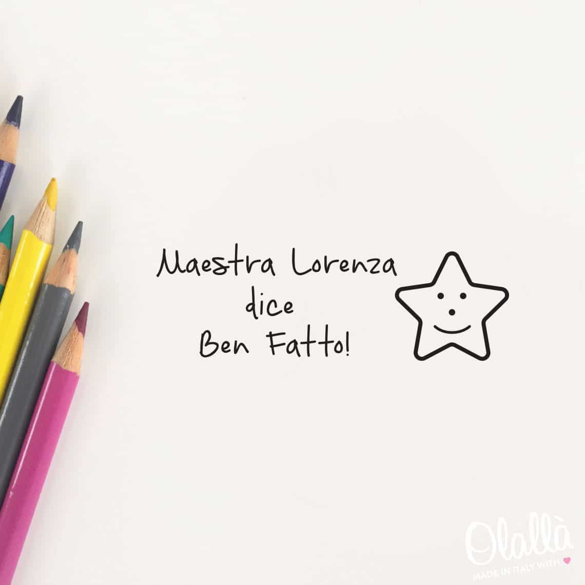 Timbro Personalizzato Maestra Ben Fatto