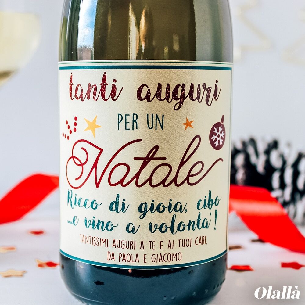 Bottiglia Natalizia Dedica Personalizzata2