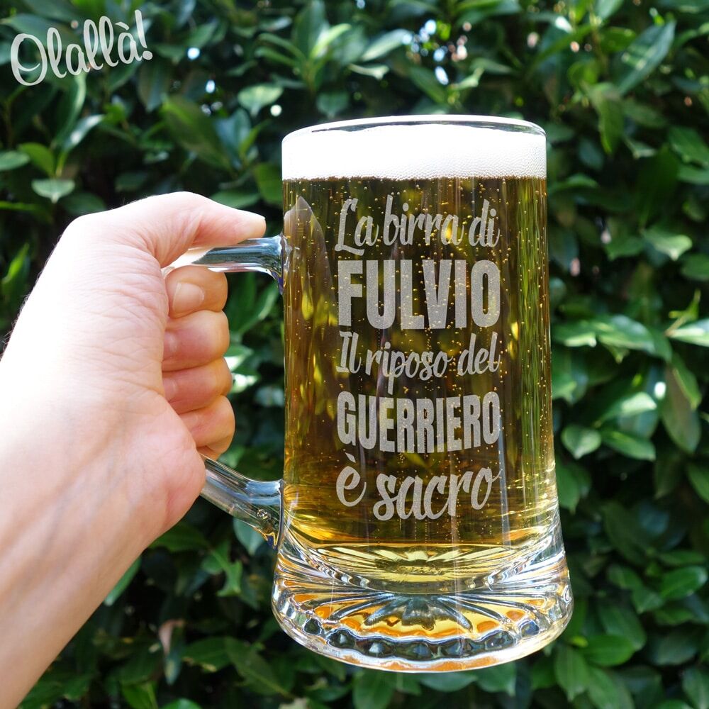 Boccale Birra Frase Regalo Compleanno