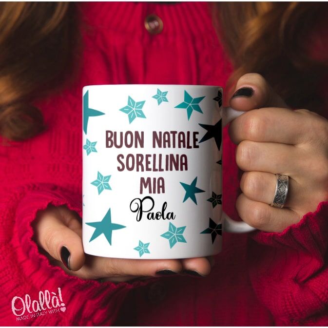 Tazza Stelle Natale Cappello Babbo Natale31
