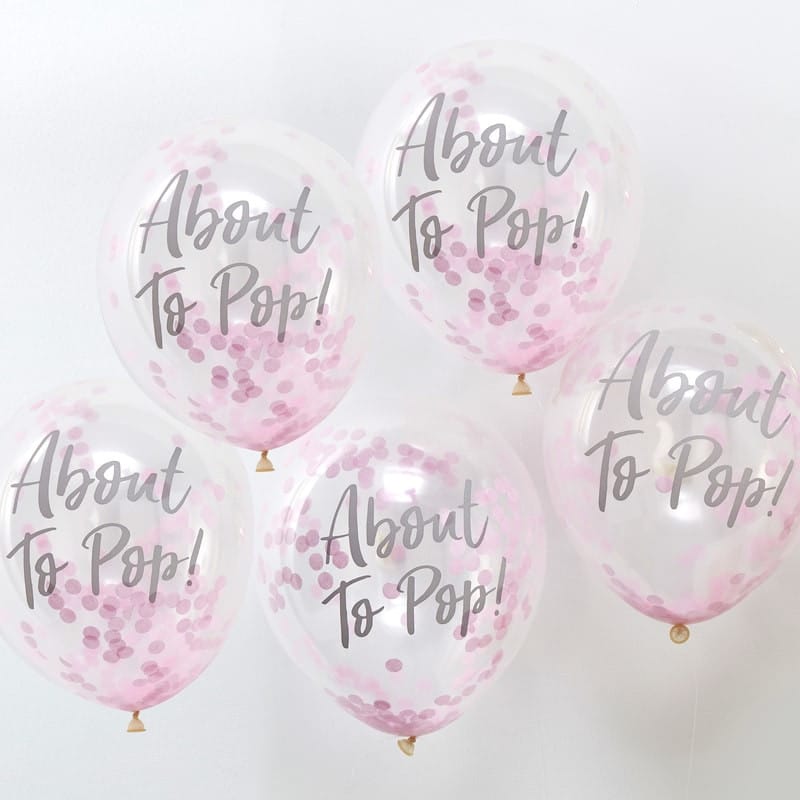 Palloncino About To Pop Feste Compleanno Rosa