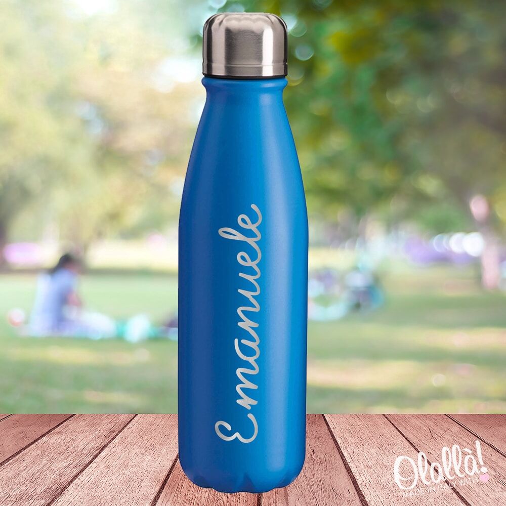 Borraccia Blu Personalizzata NOME3