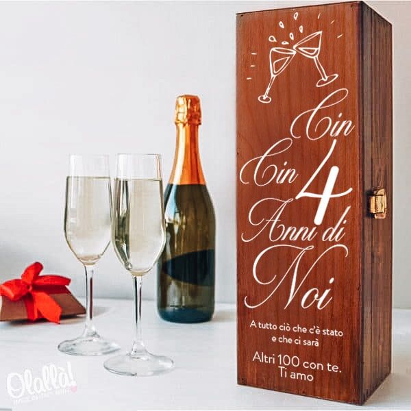 Cassettina Anniversario Personalizzata Vino Regalo2