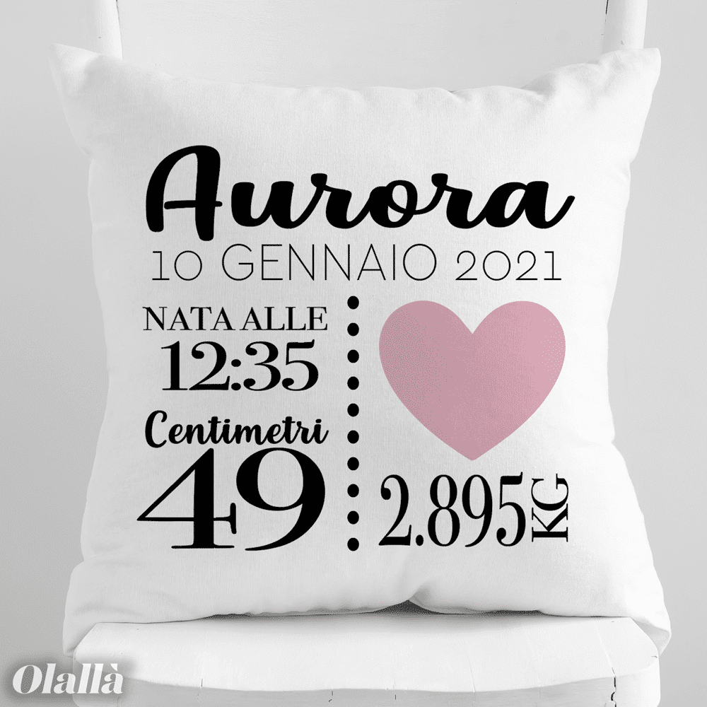 Cuscino Dati Nascita Personalizzato3